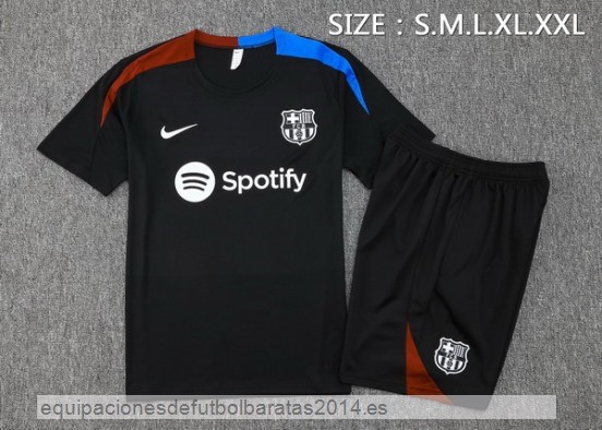 Nuevo Entrenamiento Conjunto Completo Barcelona 24/25 Negro Rojo Azul Baratas